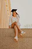 I got these shoes for graduation pictures, and they were perfect!! The sizing is true to size, the shoes were comfortable (walked about 4-5 miles without ever having worn them and they gave me no blisters), and they are so lightweight!! I was worried they looked a little clunky, but they're not awkward to walk in at all. Perfect and versatile! - Alayna N.