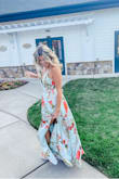 I'm obsessed with this dress! I'm usually a medium but ordered and a small and it fit perfectly. It is a little long if you wear flats but I didn't mind. - Kacey B.