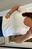 SO COMFORTABLE! I'm obsessed with this t-shirt, the fit is great, it looks cute dresses up or down, it holds its shape and color after washing, it's lightweight, and so soft!! I want every color, it's the easiest thing to throw on with jeans, leggings, whatever and still look put together. I love that it's not super tight but still fitted. - Jessica B.