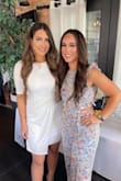 Wore this for my bridal shower and it was so comfortable. Fits true to size and didn't wrinkle throughout the day. Was a little see though on the top fabric, but I didn't mind that. Received so many compliments as well! - Laura S.
