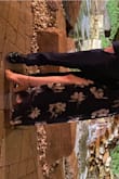 I'm so little that of course anything I buy of length online needs to be hemmed, but this dress blew my mind. I wore this to a friends wedding and received many compliments. A little pricey, but great material. I also paired it with a navy cape I found on Amazon for $15. I have small breasts so I felt like it was a little more revealing that I preferred and this did the trick! - Marisa R.