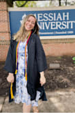 I wore this dress to my college graduation and it was absolutely stunning! The material moved so well and was lightweight yet not see through. Loved it. - Leah O.