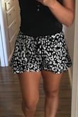These are so cute! I got a Large and they fit great! A tad short in the butt area but I don't mind. They look classy, trendy and cute! - Krystal W.