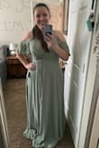 This dress fits my waist and curves really well. It's unfortunately more open/loose in the bust than I had expected. - Alee H.