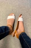 This is so comfortable and light. I'm usually 7.5 on most brands but decided to size up on this one! So happy with this purchase. - Sofia I.