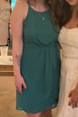 I wore this dress to an outdoor wedding on a warm, humid day. It was light and perfect for an outfit as a wedding guest. The color was so unique, and can be dressed up in multiple different ways. It fit perfectly, true to size. Highly recommend! - Kelly G.
