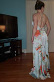 I ordered this dress for a wedding and originally wanted the rose color but it was sold out, so I went with the sage green. The color is a lot lighter in person, but still beautiful. The fabric is silky and thick. The dress is lined and the straps are adjustable. The length was too long for me, but I am also very short. I ended Up returning it because I needed a more formal look. Picture isn't the best because I just quickly tried it on. - Wilnelia N.