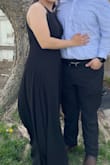 The dress fit perfectly on the chest and waist area, ran super long but that wasn't an issue, quick easy fix. Felt super comfortable, could barely tell I had it on. - Andrea L.