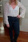 So, if you're a bride to be or just wanting to dress up for the evening, this bodysuit is EVERYTHING. It's flattering, the details are exquisite, and literally fits your body like a dream. I bought two sizes, and ended up keeping the L due to my long torso. Highly recommend! - Emma B.