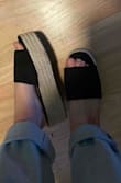 These are super cute but they rub against the top of my  feet and blister. I wouldn't wear them if i had to walk far. I might just need to brake them in. - Rosa M.