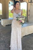 I didn't love it when I first tried it on, and didn't find it flattering. I took it to get altered and ended up being super happy with how it turned out. I def recommend getting the dress altered. - Megan S.