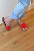So cute! I'm not sure I can keep them though. They fit normally in the sole but I have narrow/flat feet and the tops are pretty loose. I would go down a size but the my heels would fall of the end. There so cute though. - Rosa M.