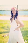Very cute and flowy, angelic dress. Gorgeous!! I Wore it for my husband and I's 5 year vow renewal on the beach. I ordered a large, but probably could've got away with a medium. Boob area was a little large, but I taped them and made it work. - LaShanda R.