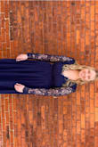 Love this dress! I used it for prom , looks a little brighter than navy blue in the sunlight. - Janelle L.