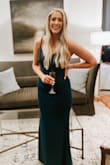 I loved this dress so much! I got so many compliments, it fit like a glove. I loved the material, it was so comfortable and was a stretch material so I could dance at my event and not worry. AND I'm 5'10" and was able to wear a short heal and it still hit the ground. Would absolutely recommend this dress. - Kiersten K.