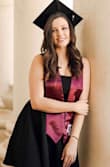 I love this dress. It flatters you in all of the right places. It's a thicker material too which is amazing bc it really sucks you in but isn't uncomfortable or too hot at all! The perfect dress for graduation! - Ana G.