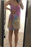 This dress is so cute! Only downfall is that the button broke about 5 min into our event. I got a ton of compliments still and safety pin saved the day! - Bobbie K.