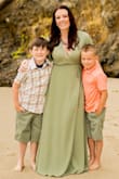 This was my first Lulus order. I bought this dress for pictures at the beach with my kids. It doesn't fit me like the model in the photo, it's more drapy on her, but I like that it was comfortable and secure, even for a larger chest. The flowy design and lightweight fabric made me feel confident and secure with my problem areas (hips and thighs). It was a bit long for me, but I was barefoot for the beach, and heels would help keep it from dragging on the ground. It also came very wrinkly, but I used the steam function on my iron to steam it and that solved the problem. While I wore a nude colored bra and panties, it is lined to mid-thigh so you might be able to get away with other options. Great dress for multiple uses! - Desirae H.
