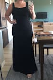 Love this dress! Needed a dress for a black tie event that was classy, and timeless for future events. True to size, stretchy, comfortable, fabric feels high quality. Wish I owned in more colors too. Got so many compliments on it - Julie H.