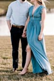 Fit really me really well! I'd chose sizing based on your shirt size, as the hips are flowy and don't matter as much. The dress is long like most Lulus dresses. I'd suggest fashion tape for the shoulders if you want them to stay in place. - Kelsey B.