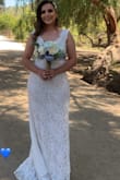 I loved the dress overall! It fit perfect and I love how it emphasized my slight curves. The material is nice and does not feel thin at all. - Gaby R.
