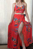 I am waiting for the right outing, but I can't wait for summer and this dress. The ties keep it versatile/adjustable, and the wrap slit feels super sexy. The red is a head turner. - Andie F.