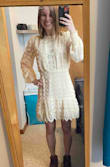 Wore this for my covid friendly beach wedding and it was absolutely perfect. So comfortable. Lots of compliments. Wore my hiking boots for the first part of the ceremony. - Aimee K.