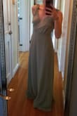 I don't normally write reviews, but figured I'd help entice some other lucky gal to buy this dress...because it's wonderful! It's comfortable, beautiful, sexy, and quite possible be the best dress I've ever worn. I normally wear a size S, but sized down due to its loose look and it fits me perfectly. However, the length is a little long for me. The color is a bit more mint green. Can't wait to wear it to a friend's wedding. - Paige H.