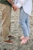 These are so gorgeous! I wore them for our engagement photos and have gotten tons of compliments on them. They  look very high end and are surprisingly comfortable! - Joanna S.