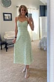 I love this dress! I ordered the XXS, since many Lulus XS dresses are too big for me. This dress is lined and has high quality material. It is feminine and beautiful, and it feels so good on! I love that the neckline is not low cut! Great job Lulus! - Toni G.