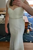 I really like this dress. Still debating between this and one other though. Dress fits true to size with a bit of stretch. The fabric is thicker than some of the other dresses but was still comfortable. - Kate B.