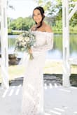 The dress was beautiful. While I was taking pictures everybody couldn't believe I just got it for $100. Didn't have time to do alterations but it fit quite well. Worked great for the elopement and also came out lovely in photos. - Gianna T.