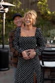 I am 66 years old and I am always looking for clothes that are stylish. This one fits perfect, with a slit that is positioned perfectly on the dress. The material is high quality and the beautiful square neckline is so flattering. Looks like a Reformation dress, without the price tag. Wore it to my son's 30th birthday party, but you could wear this dress anywhere. - Connie K.
