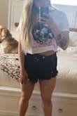 Absolutely loved this cropped t-shirt! I ordered a size M. Easily dressed up or down & Will definitely be a staple for summer outfits! - Erica D.