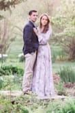 I wore this dress for my engagement pictures and it was perfect. I had to hem the bottom of course but that happens to me for all dresses because I am 5'2". It is a wrap dress, which usually I have problems with when it comes to my bra showing, but I did not have that problem with this dress. It is nice because you can tie it, however tight you want. Love the style, color, pattern, fit, 5/5 recommend! - Patricia T.