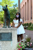 I ordered this dress for my college commencement ceremony and I loved it. The dress overall fit amazing. The arms were a little tight, but nothing too noticeable. I definitely recommend this dress for any special occasion! - Shyanne K.