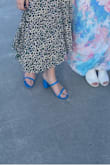 I love this shoe!! I ordered it for graduation and I loved how the blue stood out. The shoe is great to dress up with a dress or styled with white jeans. Comfortable enough to walk around in but did give me a small blister after hours of wear (as expected). - Nieve S.