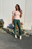 The color is so vibrant in person. The fit is perfect. Does fit tight in the waist (no stretch). Comfortable and very chic. Easily dress up or down. Paired with lulus vegan leather top and loved the look ! - Makeda W.