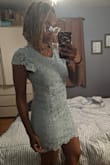 This dress is really cute! The front is a bit too plain for me, but the back certainly makes up for it. I'll be wearing this to a yacht wedding in a couple of weeks. Very excited! - Imani P.