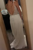 It's very comfortable and I love the detailed beading. I'm short so I have to get it hemmed and the straps taken in. Other than that, it's perfect! - Demi S.