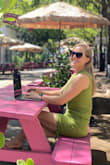 I like this dress for casual day to day. It's not my favorite dress ever but it's cute and received compliments on the green. I probably would've ordered a S instead of XS (I think they were out). Make sure to hang dry so it retains its original fit. - Kristin W.