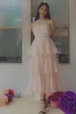 I absolutely love this dress. I did add a belt with it to add a little something. But the only thing I would have to say is that it was little big by the shoulders. Otherwise, it's the prettiest thing I own. - Kavni S.