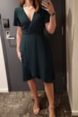 I've been watching this dress for a while and am so happy I finally got it. Classic dress, reviews are correct where the top is a little big if you're not busy. But...I only noticed it gaping when I was sitting, safety pin or tape would've been an easy fix - Katerina L.