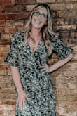 This dress is so cute. I'm 5'11 and it hit the floor with flats on. I wore it to a wedding and got so many compliments. - Ashley P.
