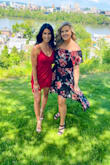 I was a little nervous getting a bodycon dress as sometimes they aren't always flattering - not this one! It's so slimming and pretty. Perfect for my cousins outdoor spring wedding ! - Esther H.