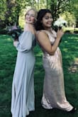 I wore this dress for my prom, and I was very happy with it. It was slightly large, but thats just because I'm not a true medium. Was pretty long though, and had to be hemmed. Super unique though, and perfect for my prom. - Katey J.