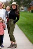 These are quality pants that can go warm or cool. I love them! They hit high on the waist and are slimming (I am post partum) and they make me feel slim and comfortable. - Meredith C.