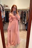 Thought I should be the first to review this item to help others with sizing! :) It came in exactly as pictured and the material is beautiful, I just felt like once I had it on, it was a bit princess-ey for me to keep. I sized down to an XS and it felt totally fine, so if you're in between sizes I'd go down. Overall I love Lulus! - Kelsey W.