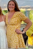 Material was great, flows and fun. Worked great for my sisters wedding weekend. Small chest so I think it worked better. I have an athletic build and the large fit great but slightly tight on my biceps (normal) - Brynne D.