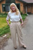As with most things, I had to get these hemmed. Please Lulus think about us short people :) The trousers are comfortable and roomy. Love the lightness and great fit. - Sabine C.